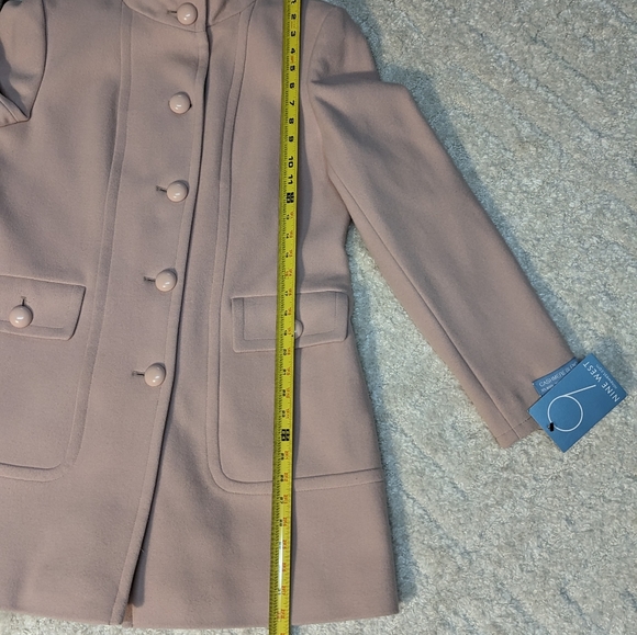 NWT Nine West Tempting Pink Cashmere Blend Jacket Coat, 12 - Picture 11 of 15